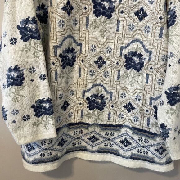 Just for Women’s Adele Knit Oversized Sweater Women’s Floral Cottagecore - Picture 2 of 5